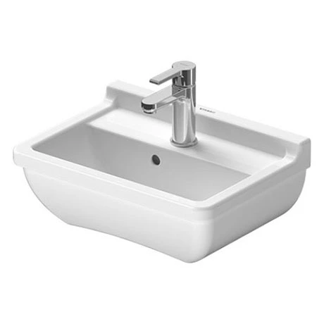Duravit Starck 3 450mm 1TH Wall Hung Handrinse Basin - 0750450000 1 Duravit Starck 3 450mm 1TH Wall Hung Handrinse Basin - 0750450000