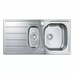 Grohe K200 1.5 Bowl Stainless Steel Kitchen Sink - 31564SD1 -Cheap Basins Store 31564SD1 D2 460