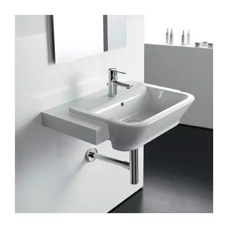 Roca - The Gap W560 x D400 semi recessed basin - 1 tap hole - 32747S000 2 Roca - The Gap W560 x D400 semi recessed basin - 1 tap hole - 32747S000 - Image 2