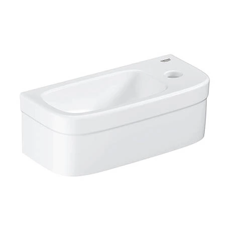 Grohe Euro 370mm 1TH Compact Right Hand Wall Hung Basin - 39327000 1 Grohe Euro 370mm 1TH Compact Right Hand Wall Hung Basin - 39327000