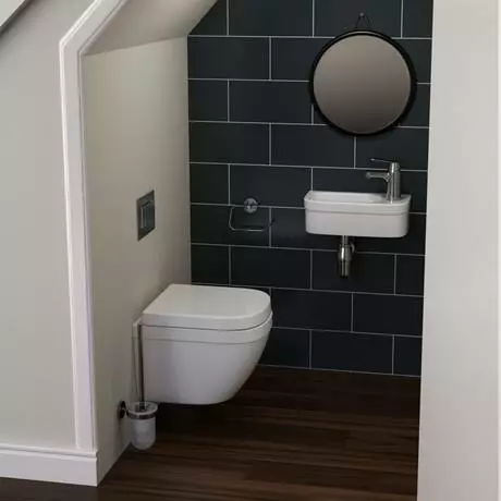 Grohe Euro 370mm 1TH Compact Right Hand Wall Hung Basin - 39327000 4 Grohe Euro 370mm 1TH Compact Right Hand Wall Hung Basin - 39327000 - Image 4