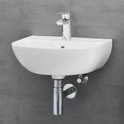 Grohe Bau Ceramic 450mm 1TH Wall Hung Basin - 39424000 -Cheap Basins Store 39424000 D2 460