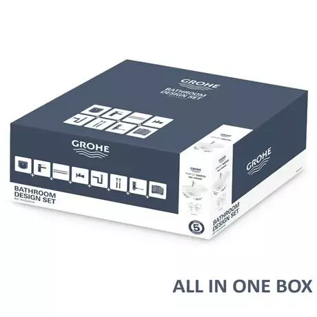 Grohe Bau Ceramic 600mm Complete Basin Package (Tap + waste included) 5 Grohe Bau Ceramic 600mm Complete Basin Package (Tap + waste included) - Image 5