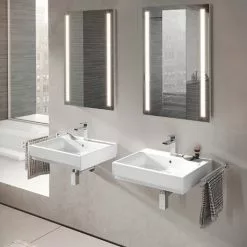 Grohe Cube Ceramic 600mm 1TH Wall Hung Basin - 3947300H 6 Grohe Cube Ceramic 600mm 1TH Wall Hung Basin - 3947300H -Cheap Basins Store 3947300H D2 460