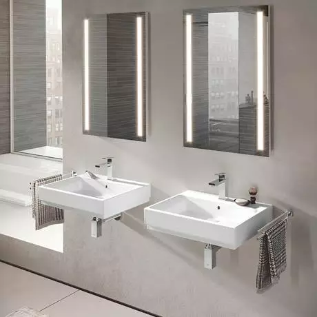Grohe Cube Ceramic 600mm 1TH Wall Hung Basin - 3947300H 3 Grohe Cube Ceramic 600mm 1TH Wall Hung Basin - 3947300H - Image 3