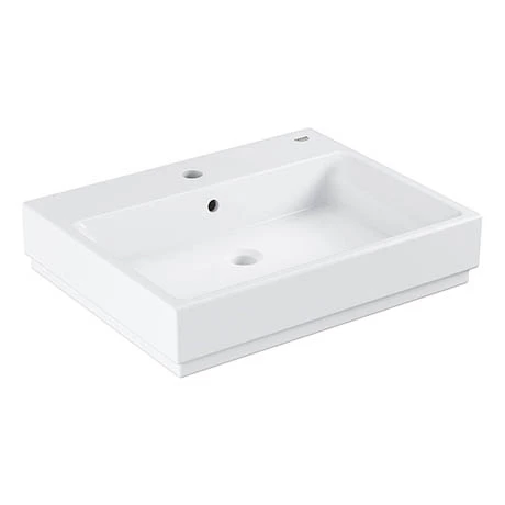 Grohe Cube Ceramic 600mm 1TH Wall Hung Basin - 3947300H 1 Grohe Cube Ceramic 600mm 1TH Wall Hung Basin - 3947300H