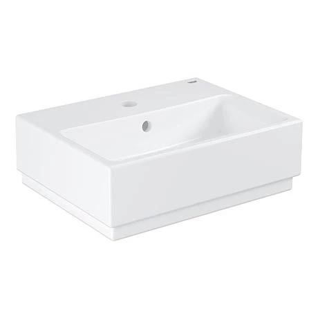 Grohe Cube Ceramic 450mm 1TH Wall Hung Basin - 3948300H 1 Grohe Cube Ceramic 450mm 1TH Wall Hung Basin - 3948300H
