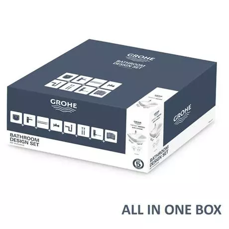 Grohe Euro Ceramic 600mm Complete Basin Package (Euro Smart Tap + Waste Included) 6 Grohe Euro Ceramic 600mm Complete Basin Package (Euro Smart Tap + Waste Included) - Image 6