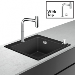 Hansgrohe C51-F450-06 1.0 Bowl Kitchen Sink & Tap Bundle - 43217000
