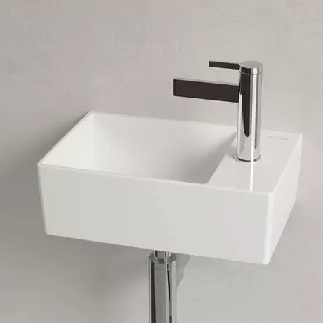 Villeroy and Boch Memento 2.0 400 x 260mm 1TH Wall Hung Basin 2 Villeroy and Boch Memento 2.0 400 x 260mm 1TH Wall Hung Basin - Image 2