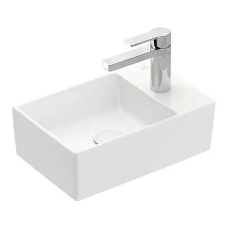 Villeroy and Boch Memento 2.0 400 x 260mm 1TH Wall Hung Basin 4 Villeroy and Boch Memento 2.0 400 x 260mm 1TH Wall Hung Basin - Image 4