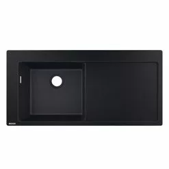 Hansgrohe S5110-F450 1.0 Bowl Built-in Kitchen Sink with Drainer - Graphite Black - 43330170