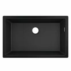 Hansgrohe S510-U660 1.0 Bowl Undermount Kitchen Sink - Graphite Black - 43432170