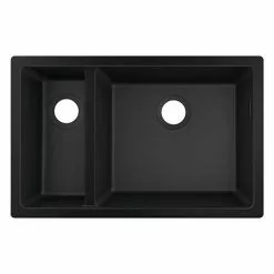 Hansgrohe S510-U635 1.5 Bowl Undermount Kitchen Sink - Graphite Black - 43433170