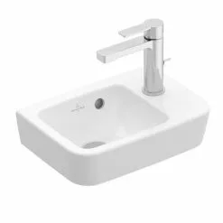 Villeroy and Boch O.novo Compact 360 x 250mm 1TH Handwash Basin -Cheap Basins Store 43433601 D2 460