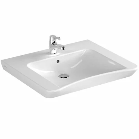 VitrA - S20 65cm Special Needs Accessible Basin - 1 Tap Hole 1 VitrA - S20 65cm Special Needs Accessible Basin - 1 Tap Hole