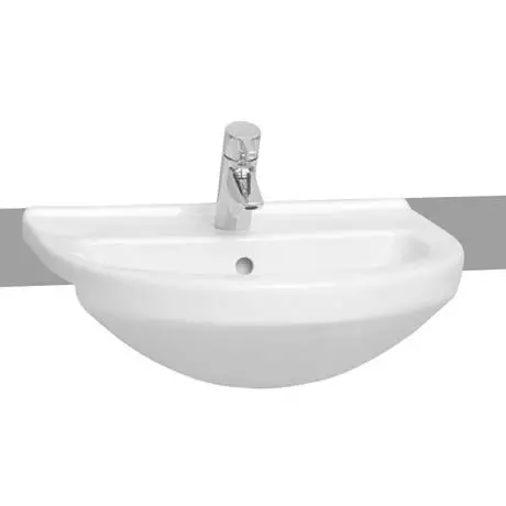VitrA - S50 Round Semi-Recessed Basin - 1 Tap Hole 2 VitrA - S50 Round Semi-Recessed Basin - 1 Tap Hole - Image 2