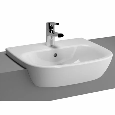 VitrA - Zentrum Semi-Recessed Basin - 1 Tap Hole 1 VitrA - Zentrum Semi-Recessed Basin - 1 Tap Hole