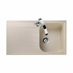 Rangemaster Amethyst 860 x 500mm Igneous Stone 1.0 Bowl Inset Sink - AME860SN
