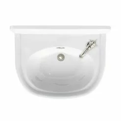 Arcade 500mm Cloakroom Basin One Tap Hole Right Hand with Overflow