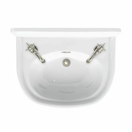 Arcade 500mm Cloakroom Basin Two Tap Hole with Overflow 1 Arcade 500mm Cloakroom Basin Two Tap Hole with Overflow