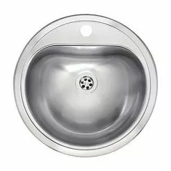 Reginox Atlantis 1.0 Bowl 1TH Stainless Steel Inset/Undermount Kitchen Sink (No Overflow)