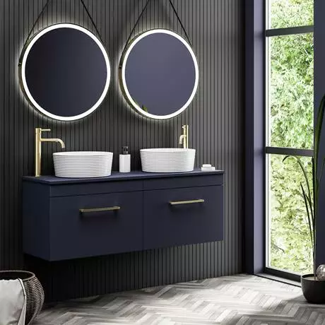 Arezzo Ribbed Round Counter Top Basin - 358mm Diameter 5 Arezzo Ribbed Round Counter Top Basin - 358mm Diameter - Image 5