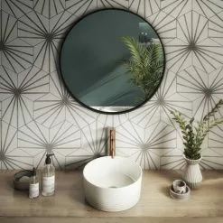 Arezzo Ribbed Round Counter Top Basin - 358mm Diameter 7 Arezzo Ribbed Round Counter Top Basin - 358mm Diameter -Cheap Basins Store AZ103 detail2 460