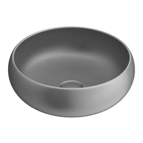 Arezzo Round Counter Top Basin (360mm Diameter - Matt Grey) 2 Arezzo Round Counter Top Basin (360mm Diameter - Matt Grey) - Image 2