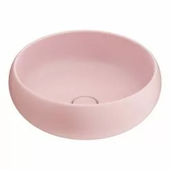 Arezzo Round Counter Top Basin (360mm Diameter - Matt Pink) -Cheap Basins Store AZ113MP d4 460