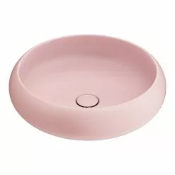 Arezzo Round Counter Top Basin (420mm Diameter - Matt Pink)