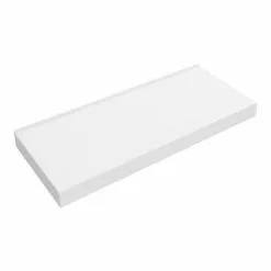 Arezzo Stone Resin Floating Basin Shelf inc. 2 Round Basins - 1200mm Wide -Cheap Basins Store AZ12MWSLFB1 d3 460