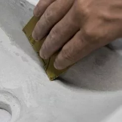 Arezzo Stone Wall Hung Dusk Grey Cloakroom Basin with Matt Black Towel Shelf 6 Arezzo Stone Wall Hung Dusk Grey Cloakroom Basin with Matt Black Towel Shelf -Cheap Basins Store AZ4DG01F d2 460