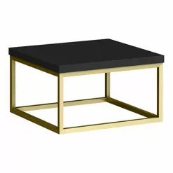 Arezzo 500 Matt Black Stone Resin Worktop with Brushed Brass Wall Mounted Frame