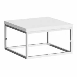 Arezzo 500 Gloss White Stone Resin Worktop with Chrome Wall Mounted Frame