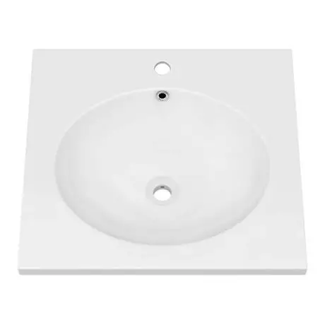 Arezzo 500 Wall Hung Basin with Chrome Towel Rail Frame 2 Arezzo 500 Wall Hung Basin with Chrome Towel Rail Frame - Image 2