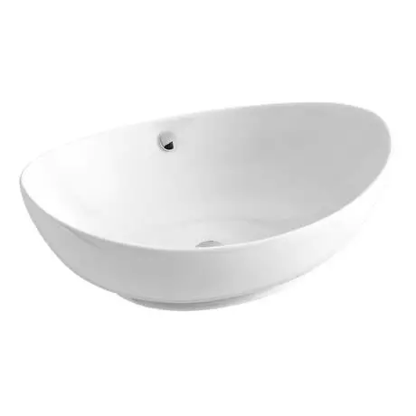 Arezzo Stone Resin Floating Basin Shelf inc. Oval Basin - 600mm Wide 3 Arezzo Stone Resin Floating Basin Shelf inc. Oval Basin - 600mm Wide - Image 3