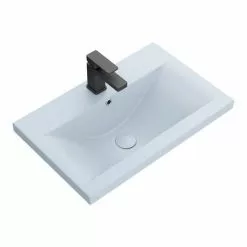 Arezzo 610 x 395mm Matt Blue Rectangular Mid-Edged Inset Basin -Cheap Basins Store AZ6RML D3 460