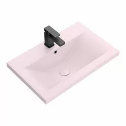 Arezzo 610 x 395mm Matt Pink Rectangular Mid-Edged Inset Basin -Cheap Basins Store AZ6RMP D3 460