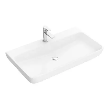 Arezzo 815 x 470mm Modern Large Counter Top 1TH Basin - No Overflow 2 Arezzo 815 x 470mm Modern Large Counter Top 1TH Basin - No Overflow - Image 2