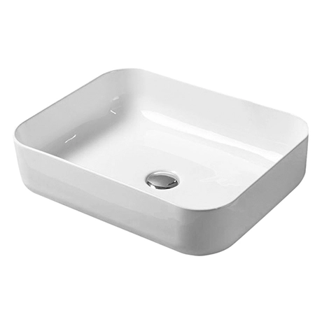 Arezzo Gloss White Curved Rectangular Counter Top Basin (500 x 390mm) 1 Arezzo Gloss White Curved Rectangular Counter Top Basin (500 x 390mm)