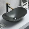 Arezzo Oval Counter Top Basin (620mm Wide - Matt Black)