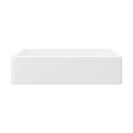 Arezzo 600 x 390mm Gloss White Rectangular Counter Top Basin 3 Arezzo 600 x 390mm Gloss White Rectangular Counter Top Basin - Image 3