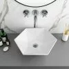 Arezzo 480 x 415mm Hexagon Shaped Modern Counter Top Basin