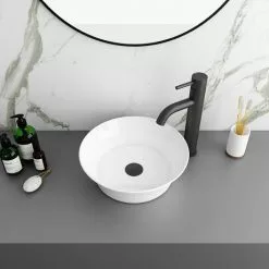Arezzo Round 355mm Modern Counter Top Basin -Cheap Basins Store AZ78252 d2 460
