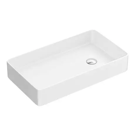 Arezzo 612 x 346mm Modern Rectangular Counter Top Basin 2 Arezzo 612 x 346mm Modern Rectangular Counter Top Basin - Image 2