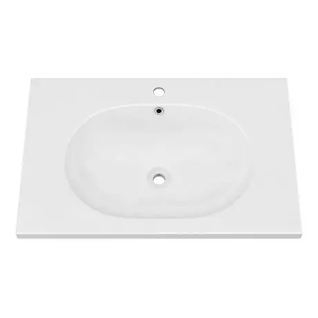 Arezzo 700 Wall Hung Basin with Matt Black Towel Rail Frame 4 Arezzo 700 Wall Hung Basin with Matt Black Towel Rail Frame - Image 4