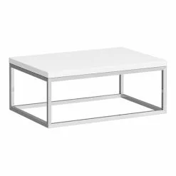 Arezzo 700 Gloss White Stone Resin Worktop with Chrome Wall Mounted Frame