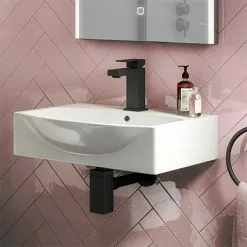 Arezzo 500 x 400 Modern Wall Mounted / Counter Top 1TH Basin