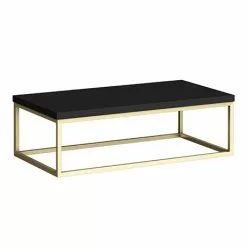 Arezzo 910 Matt Black Stone Resin Worktop with Brushed Brass Wall Mounted Frame